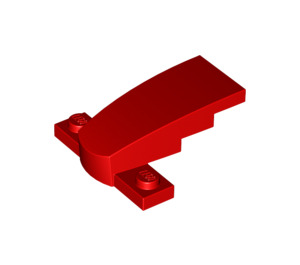 LEGO Red Curved Front End and Base 4 x 4 x 1.3 (93589)