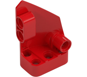 LEGO Rojo Curvo Panel 1 Izquierda (87080)