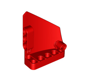 LEGO Red Curved Panel 13 Left (64394)