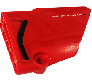 LEGO rouge Incurvé Panneau 14 Droite avec 'PANIGALE V4R', Air Intake Autocollant (64680)