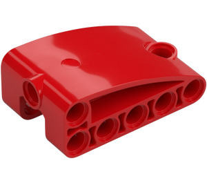 LEGO Rouge Incurvé Panneau 5 x 3 x 2 Faisceau (80285)