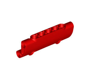 LEGO Red Curved Panel 7 x 3 (24119)