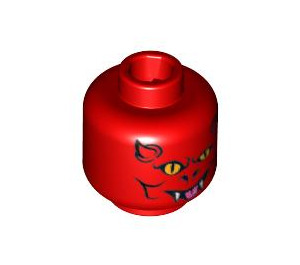 LEGO Red Devil Head (Safety Stud) (3626 / 87388)