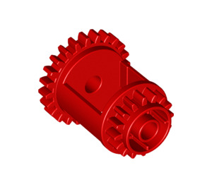 LEGO rot Differential Ausrüstung Casing (6573)