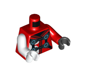 LEGO Rot Digi Kai Minifigur Torso (973 / 76382)