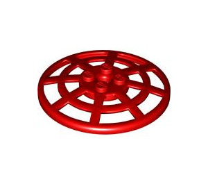 LEGO Red Dish 6 x 6 Webbed (Squared Holder Underneath) (4285 / 30234)