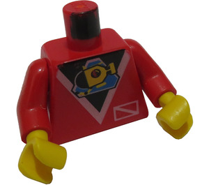LEGO rot Diver Torso (973)