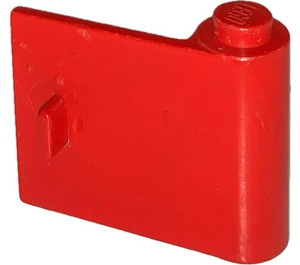 LEGO Red Door 1 x 3 x 2 Right with Thin Handle