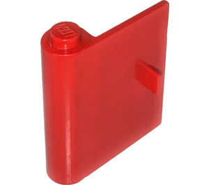 LEGO Red Door 1 x 3 x 3 Left with Thin Handle