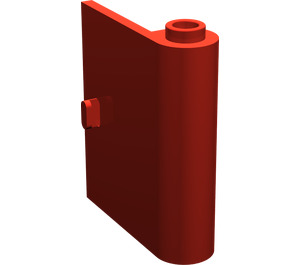 LEGO Red Door 1 x 3 x 3 Right with Hollow Hinge (60657)
