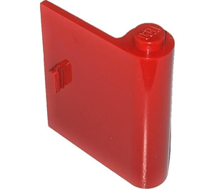 LEGO Red Door 1 x 3 x 3 Right with Solid Hinge (3190)