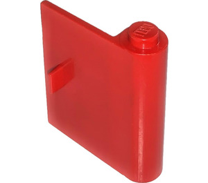 LEGO Rosso Porta 1 x 3 x 3 Destra con maniglia sottile