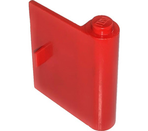 LEGO Red Door 1 x 3 x 3 Right with Thin Handle