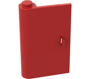 LEGO rouge Porte 1 x 3 x 4 La gauche avec charnière solide (445 / 3193)