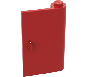 LEGO rouge Porte 1 x 3 x 4 Droite avec charnière solide (446)