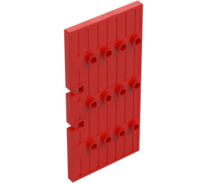 LEGO Red Door 1 x 5 x 8.5 Stockade (87601)