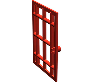 LEGO rouge Porte 1 x 6 x 7 avec Bars (4611)