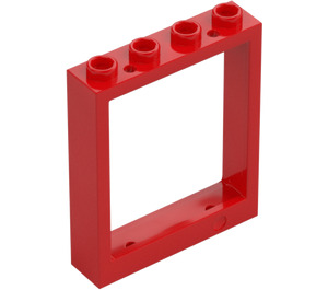 LEGO Rosso Porta Telaio 1 x 4 x 4 (Lift) (6154 / 40527)