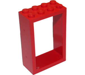 LEGO Červená Dveře Rám 2 x 4 x 5 (4130)