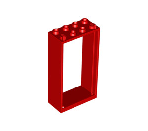 LEGO Red Door Frame 2 x 4 x 6 (60599)