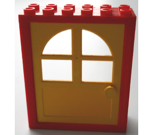 LEGO Rojo Door Frame 2 x 6 x 6 with Yellow Door