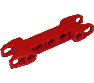 LEGO Rood Dubbele Kogelgewricht Connector met vierkante uiteinden (61054)