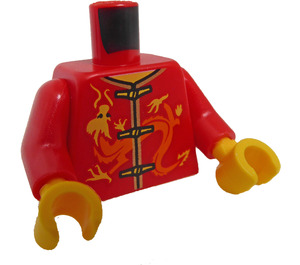 LEGO Red Dragon Dance Minifig Torso (973 / 76382)