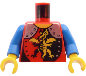 LEGO rot Drachen Knight Torso (973)