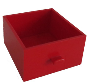 LEGO Rood Drawer 4 x 4 x 2