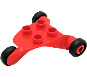 LEGO Red Duplo 3-wheel Frame (6356)