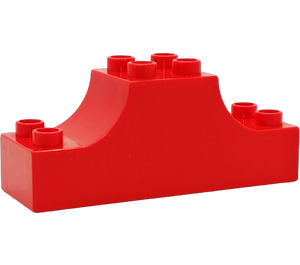 LEGO Red Duplo Bow 2 x 6 x 2 (4197)