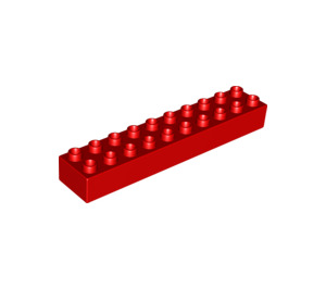 LEGO Red Duplo Brick 2 x 10 (2291)