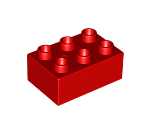 LEGO rouge Duplo Brique 2 x 3 (87084)