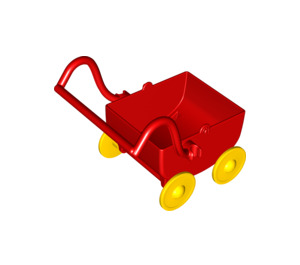 LEGO Red Duplo Doll Pram (31320 / 76369)