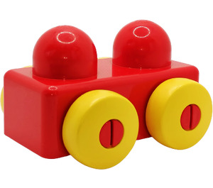 LEGO Red Duplo Primo Chassis 1 x 2 x 1 (31008)