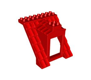 LEGO Red Duplo Roof 8 x 8 x 6 Bay (51385)