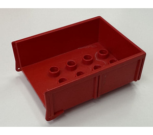 LEGO Red Duplo Trailer Bed with Hatch