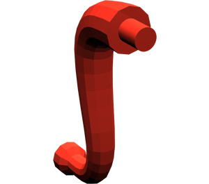 LEGO rouge Elephant Trunk avec extrémité courte (28959 / 43892)