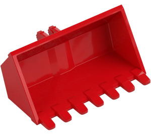 LEGO Rojo Pala de excavadora 3 x 6 con Click Bisagra 2-Finger (21709 / 30394)