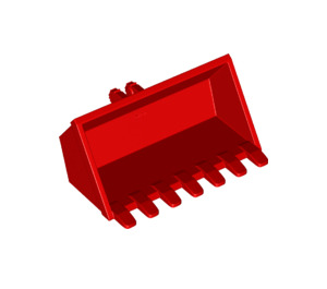 LEGO rouge Excavator Seau 6 x 3 avec Click Charnière 2-Finger (21709 / 30394)
