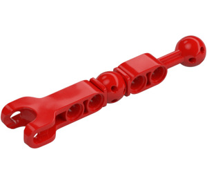 LEGO Red Extra Long Ball Joint with Ball Socket and Beam (90605)