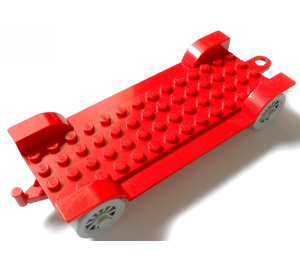 LEGO Czerwony Fabuland Samochód Podwozie 14 x 6 Old (z Hitch)