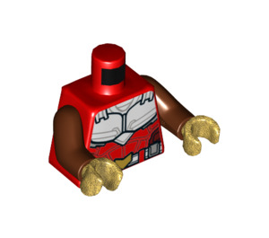 LEGO Red Falcon with Red Suit and Built Wings Minifig Torso (973 / 76382)