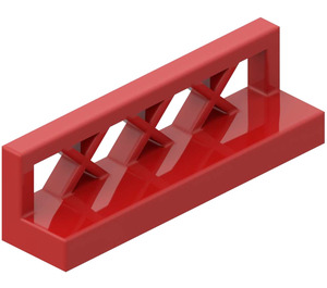 LEGO Red Fence 1 x 4 x 1 Lattice (3633)