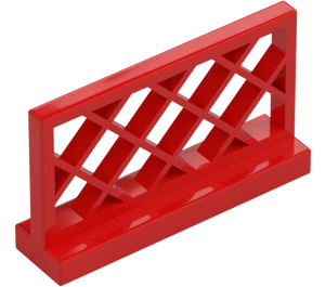 LEGO Rood Schutting 1 x 4 x 2 Lattice (3185)