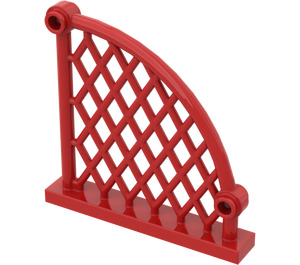 LEGO Rojo Valla con Arco 1 x 6 x 6 (48298)