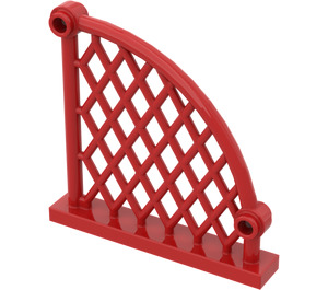 LEGO Red Fence with Bow 1 x 6 x 6 (48298)