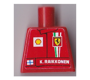 LEGO rot Ferrari K. Raikkonnen Torso ohne Arme (973)
