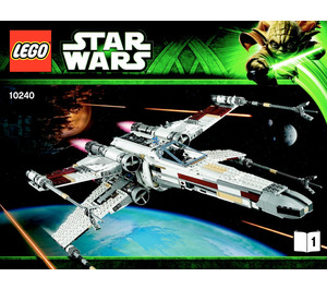 LEGO rouge Five X-Aile Starfighter 10240 Instructions