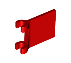 LEGO Rood Vlag 2 x 2 met uitlopende rand (80326)